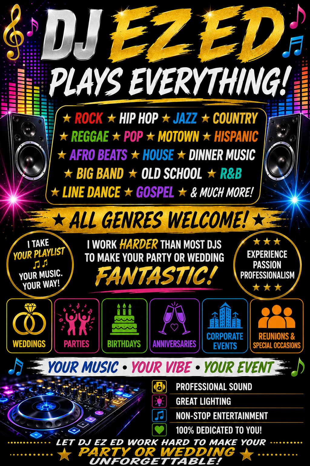 DJ EZ ED Plays Everything flyer